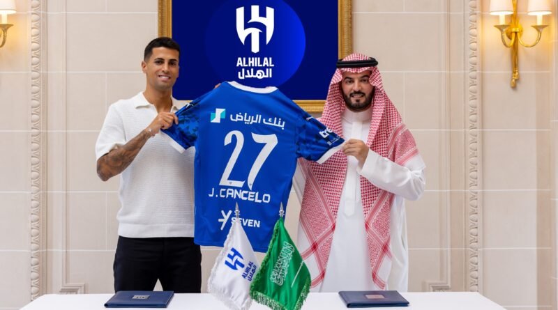 João Cancelo sign;s up with Al Hilal_ Proleaguefootballsaudi.com